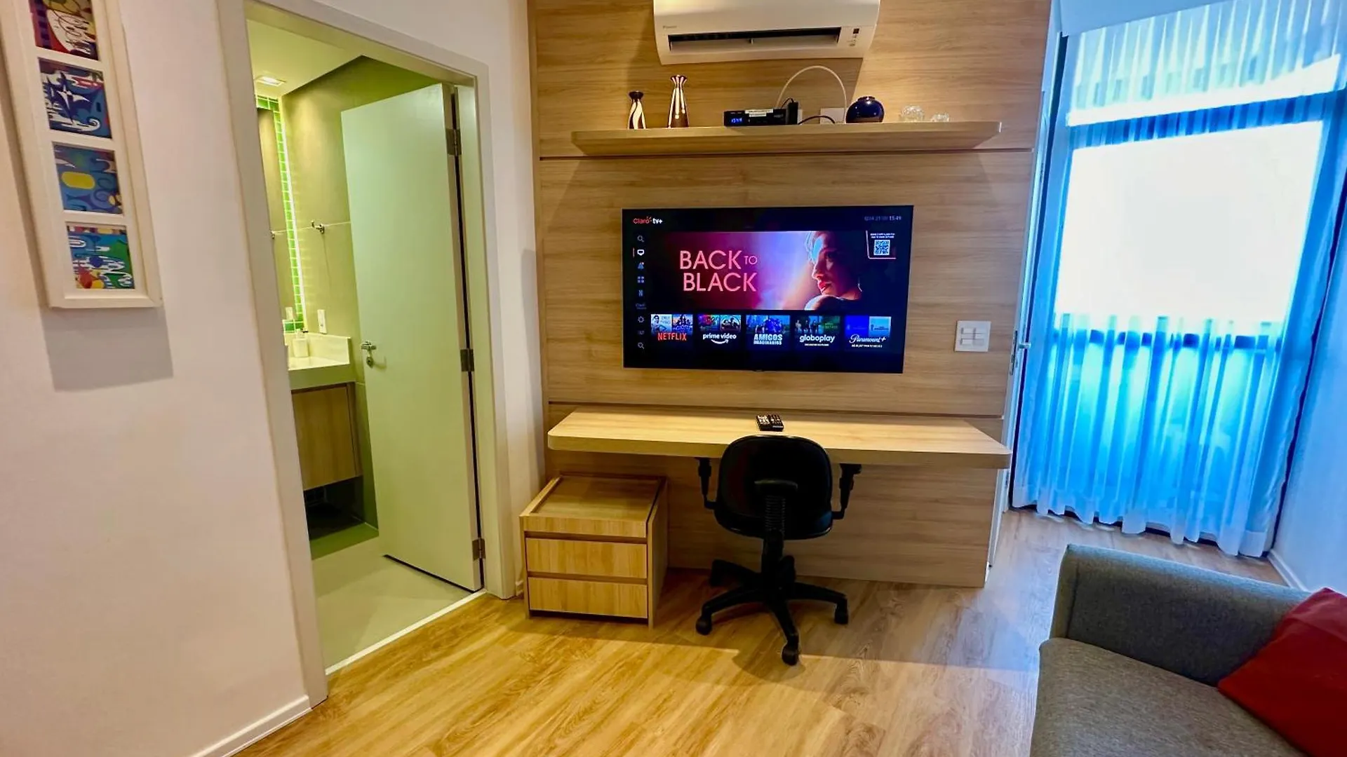 Studio 2 Ar Condicionado E Garagem Uh1207 상파울루 브라질