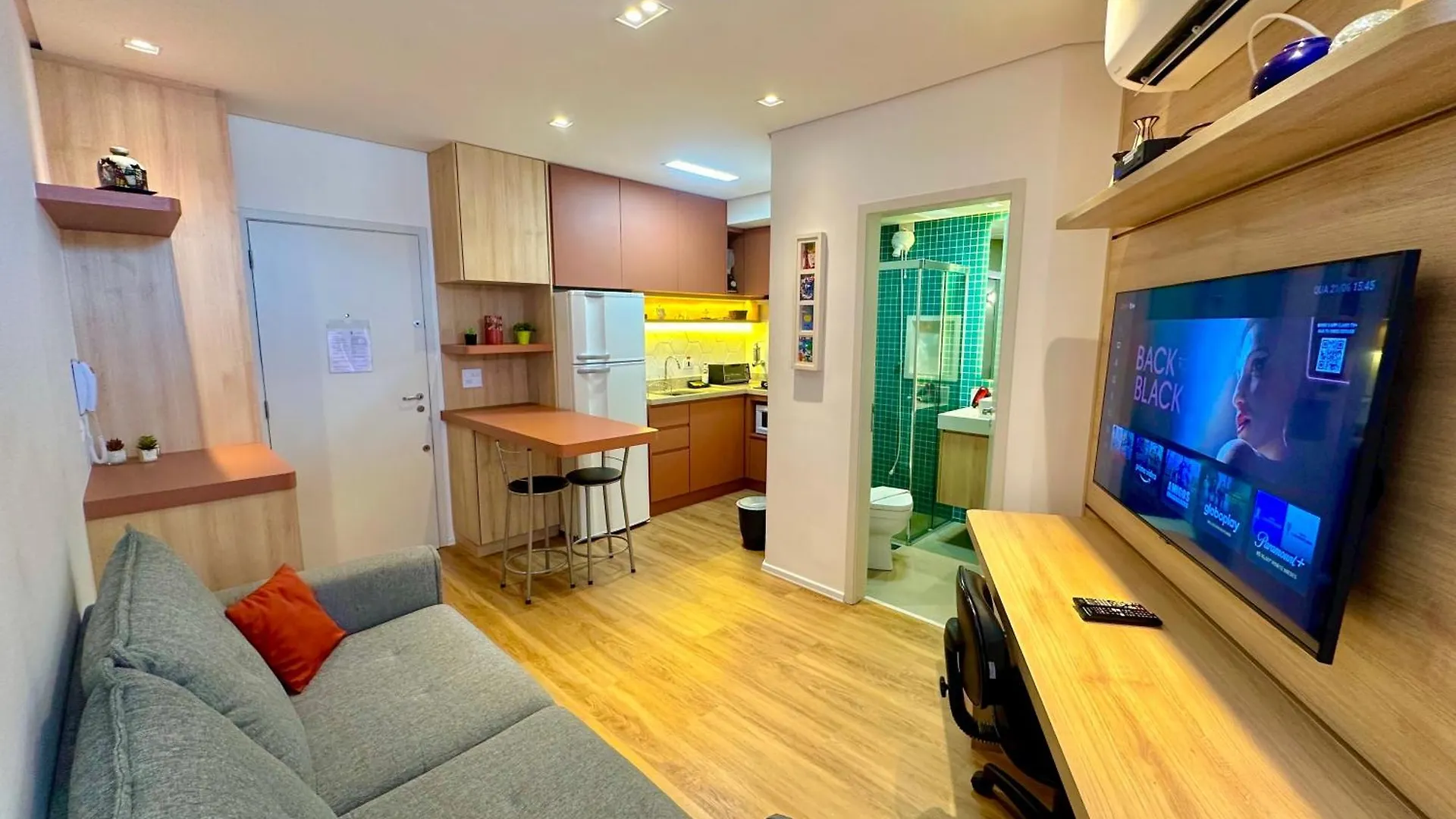 Studio 2 Ar Condicionado E Garagem Uh1207 상파울루